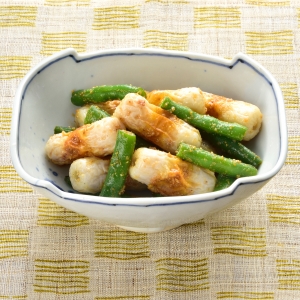 豆ちくわのごま和え