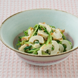 ちくわと豆苗の和え物