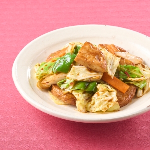 さつま揚げの回鍋肉風