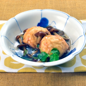 お魚とうふ揚げ冷やしあんかけ