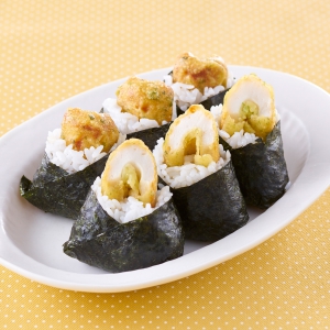 天むす風ちくわ天おにぎり