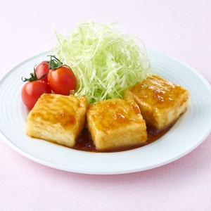 揚げ出し豆腐の生姜照り焼き