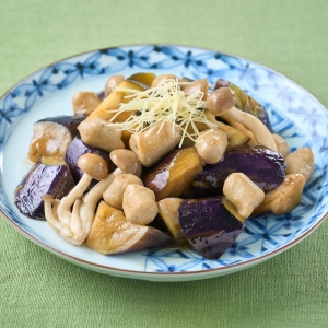 つみれと茄子の生姜あんかけ