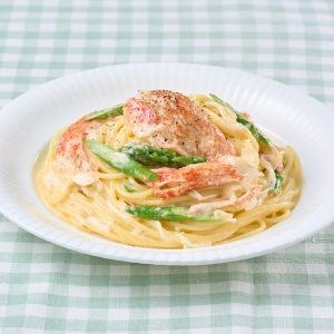 かにかまクリームパスタ