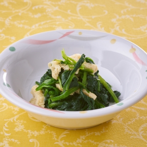 ほうれん草と油揚げのおひたし