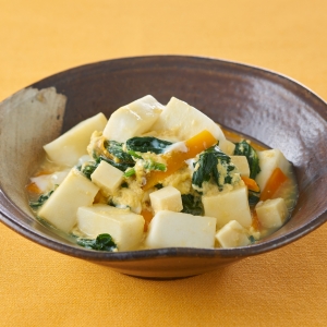 豆腐とはんぺんの卵とじ