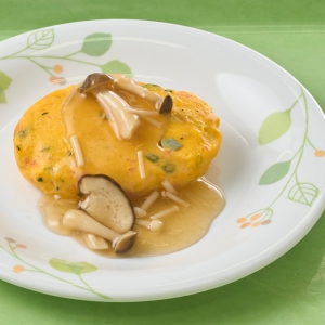 緑黄色野菜入りたまごよせのきのこあん