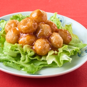 揚ボールの甘酢あん