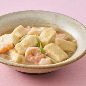 えびと揚げ出し豆腐の生姜あん