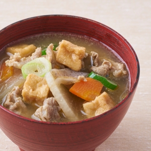 プチ絹厚揚げ入り豚汁